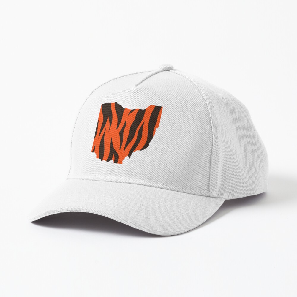 black bengals hat orange outline