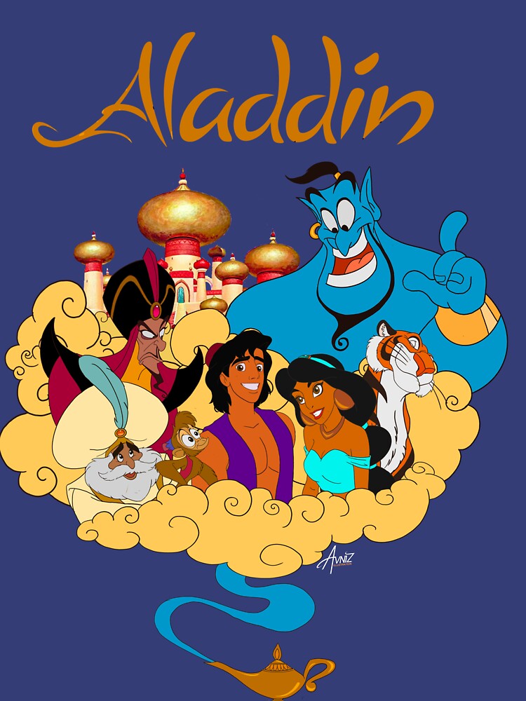 "Arabian Aladdin" T-shirt For Sale By Avniz | Redbubble | Aladdin T ...