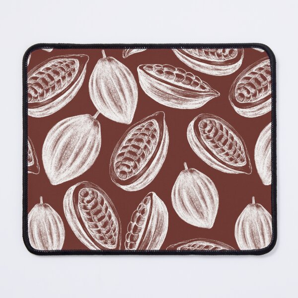 Item preview, Pencil pattern with cocoa pods. Inversion illustration designed and sold by hmorena.