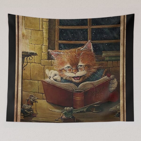 Item preview, Reading Cat designed and sold by mothis-shop.