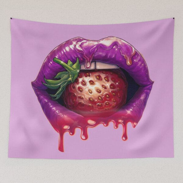 Item preview, Biting strawberry  designed and sold by ElhaChBa.