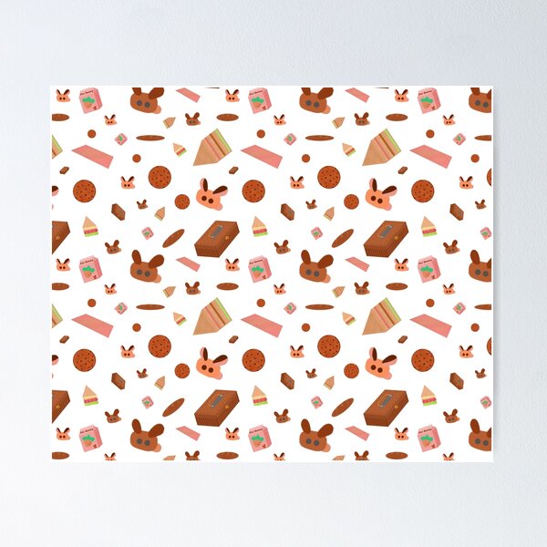 Item preview, Bunny Family's Picnic Pattern- White designed and sold by MILdecals.