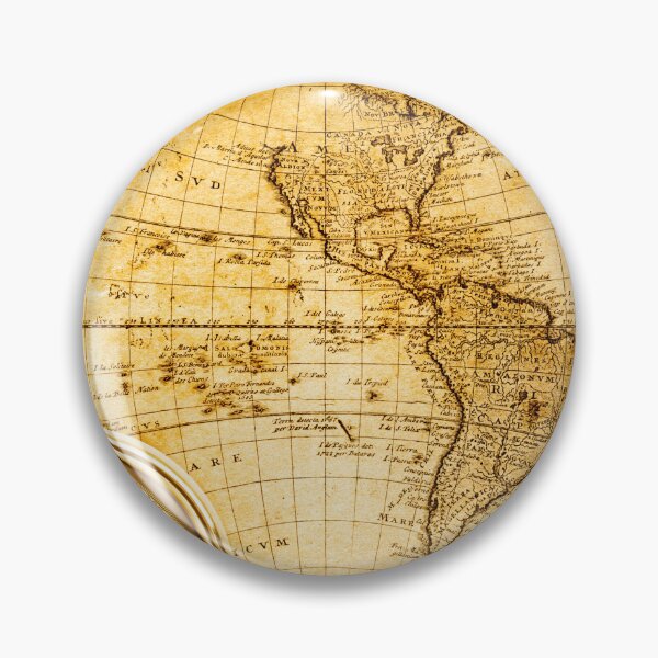 Item preview, Vintage Beautiful Abstract Old Compass on Vintage Map 1746 designed and sold by Bold Dark savage.