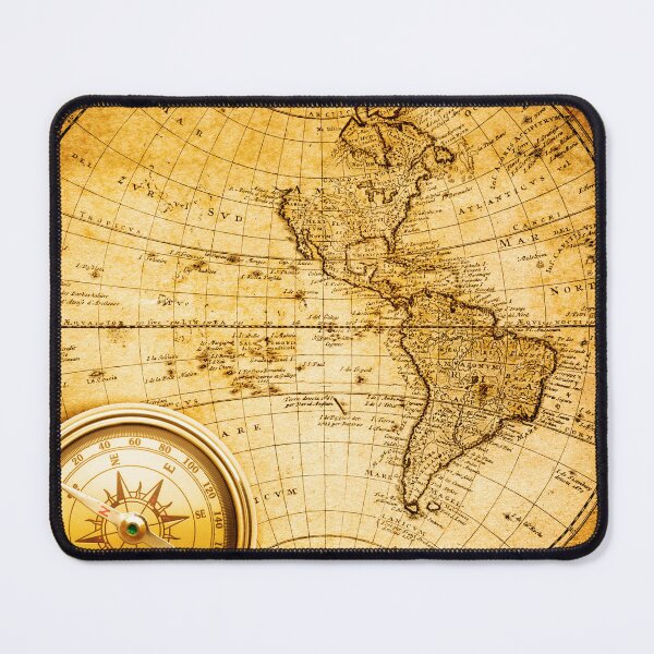 Item preview, Vintage Beautiful Abstract Old Compass on Vintage Map 1746 designed and sold by Bold Dark savage.