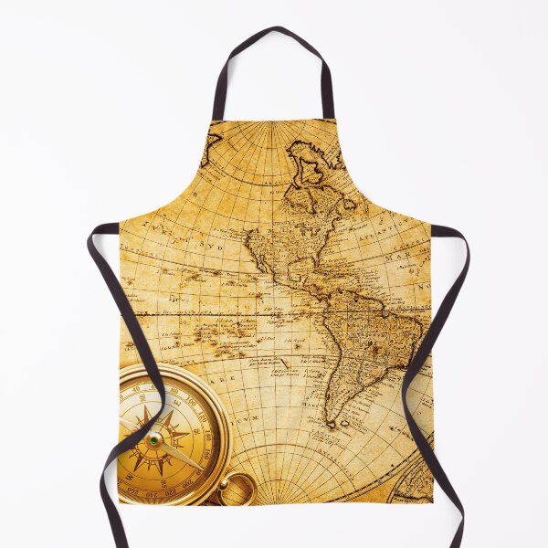 Item preview, Vintage Beautiful Abstract Old Compass on Vintage Map 1746 designed and sold by Bold Dark savage.