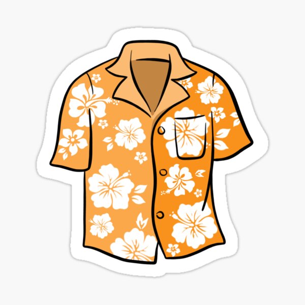 Hawaii State Clipart-mans hawaiian shirt clipart