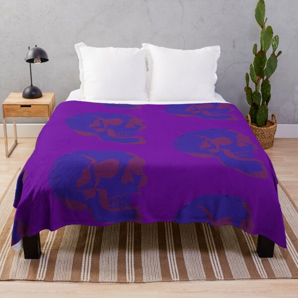 Item preview, Purple and Blue Skull designed and sold by ForTheFrogWar.