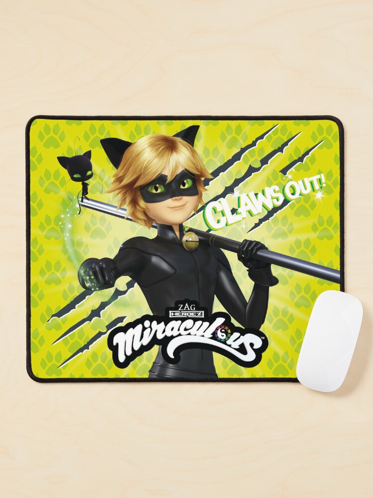 Miraculous Ladybug - Cat Noir Badge Mouse Pad for Sale by MiraculousStore