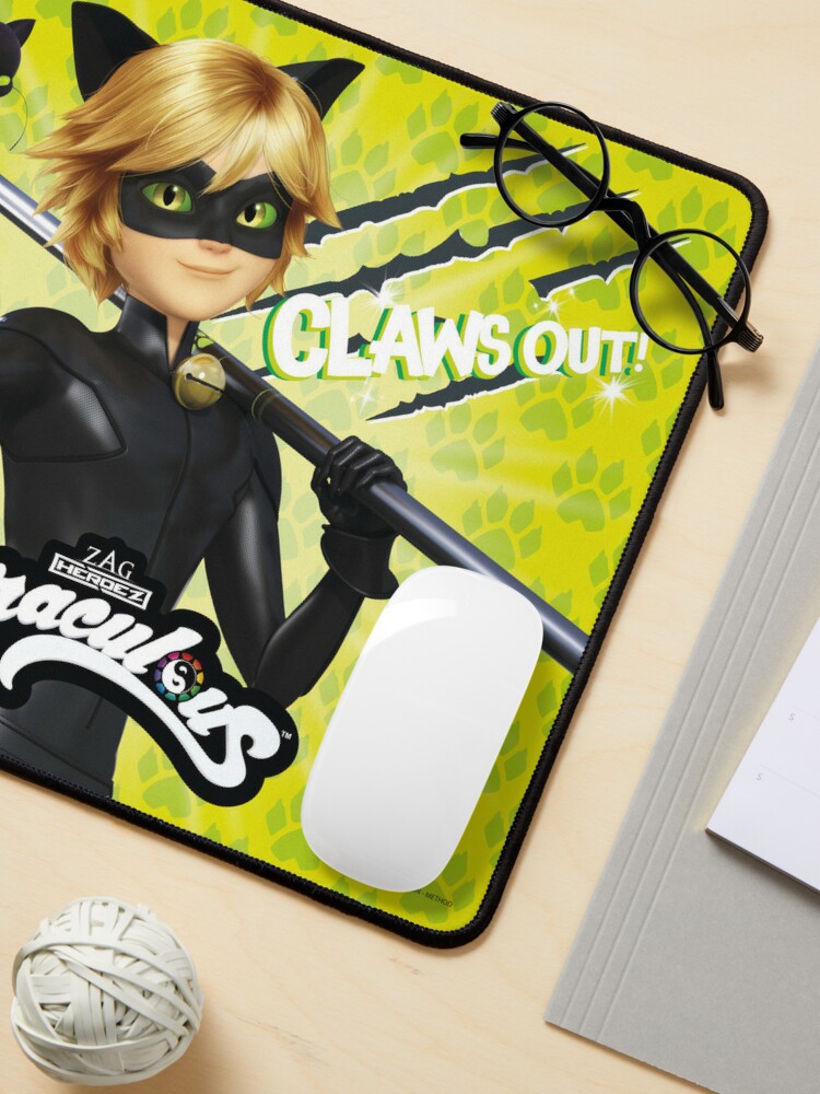 Miraculous Ladybug - Cat Noir Badge Mouse Pad for Sale by MiraculousStore