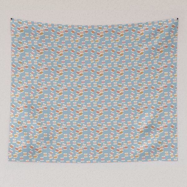 Item preview, Light Blue background embroidery  bobbins designed and sold by pinkfridgebr.