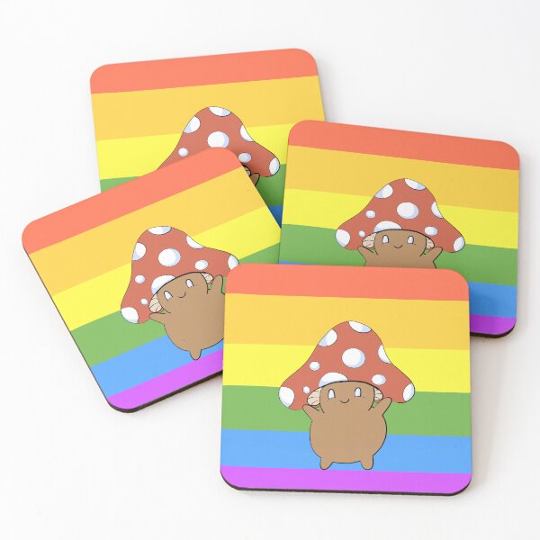 Item preview, Rainbow Chubby Mushroom designed and sold by LemonBeeDesigns.