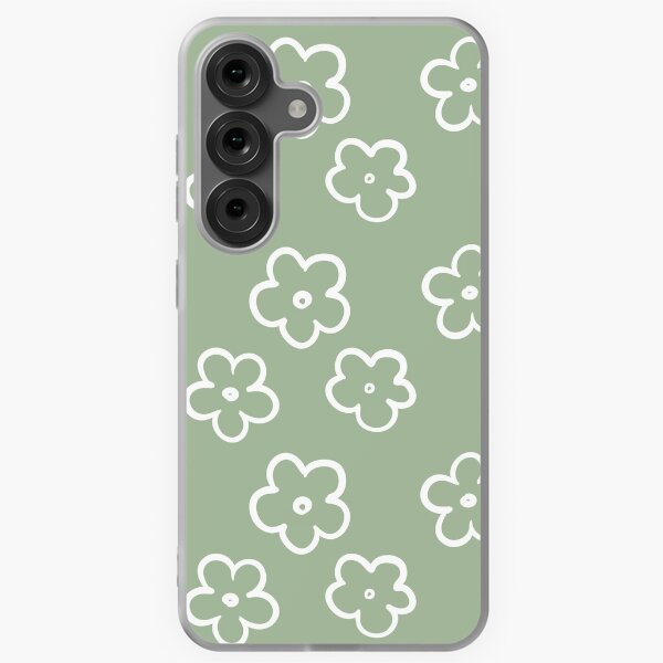 Vista previa del artículo con la obra «Flores Verde Salvia», diseñado y vendido por TheEmilySuzanne.