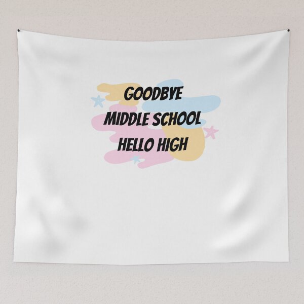Item preview, Goodbye Middle School Hello High School-Funny Graduation-Middle School Graduation Gift-8th Grade Graduation designed and sold by kingstorre.