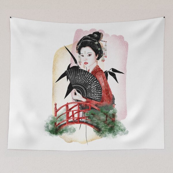 Item preview, Geisha Girl Japanese Artwork designed and sold by Blok45.