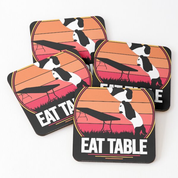 Item preview, Eat Table - wrestling pandas - table match  designed and sold by adenicholls.