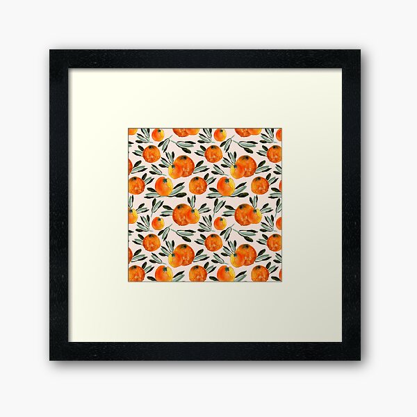 Sunny orange Framed Art Print