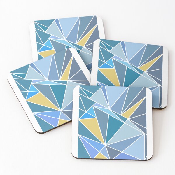 Item preview, Geometric Shapes of Blue  designed and sold by DoubleTroubleJ.