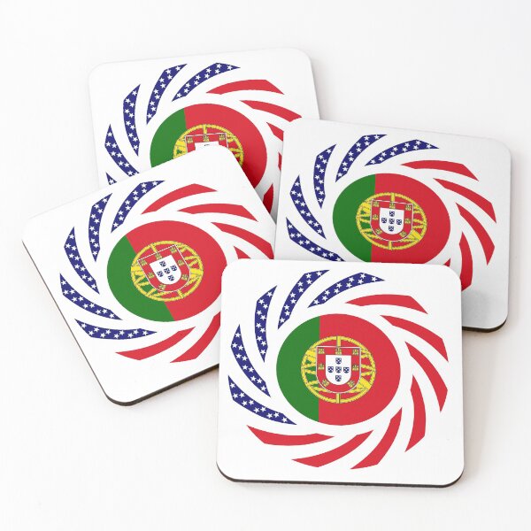 Item preview, Portuguese American Multinational Patriot Flag Series designed and sold by Carbon-Fibre Media.