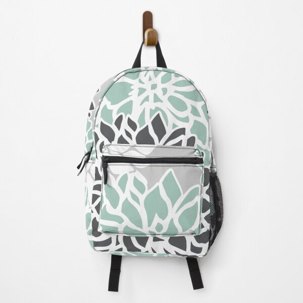 Artikelvorschau, Flower Blooms, Teal and Grey entworfen und verkauft von meggydesigns.