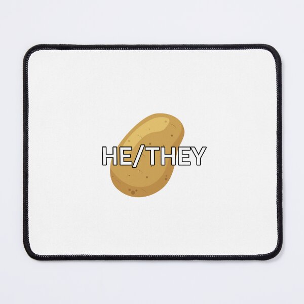Item preview, Potato pronouns he/they- no flag designed and sold by CottonCandyCole.