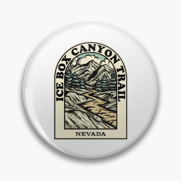 Item preview, ice box canyon trail Nevada hiking backpacking trail designed and sold by HalpinDesign.