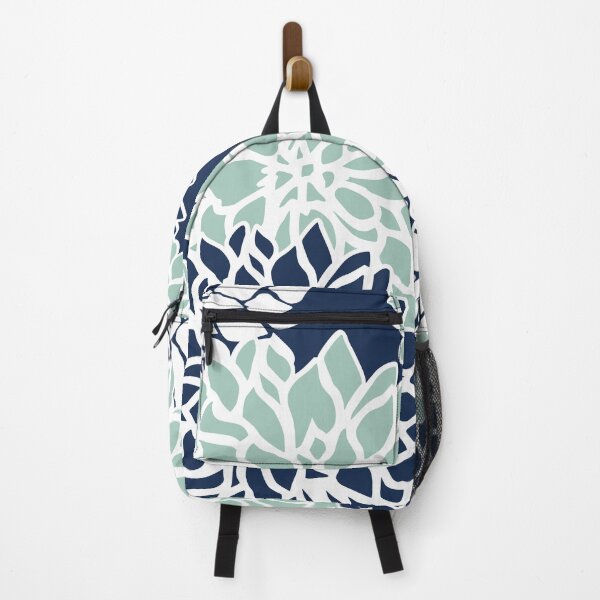 Artikelvorschau, Flower Blooms, Navy Blue and Teal entworfen und verkauft von meggydesigns.
