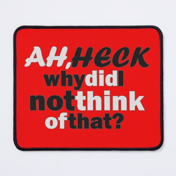 Item preview, Ah, Heck - Black and White designed and sold by Fun Funky Designs.