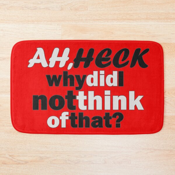 Item preview, Ah, Heck - Black and White designed and sold by Fun Funky Designs.