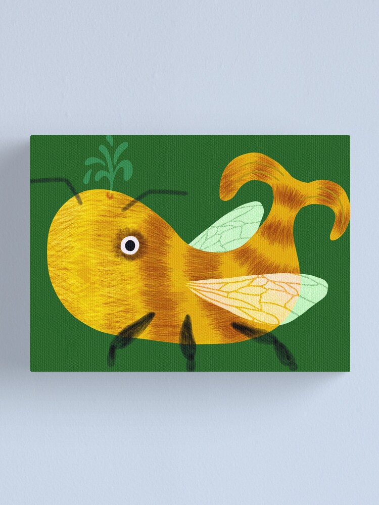 Bee Whale | Canvas Print