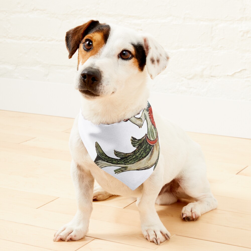 green monster fish Dog Bandana