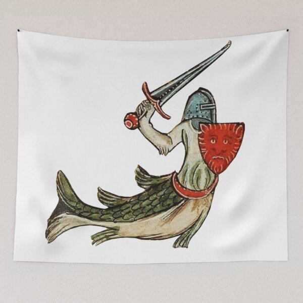 Item preview, Medieval Creature: Fish Knight designed and sold by Demonik-Art.