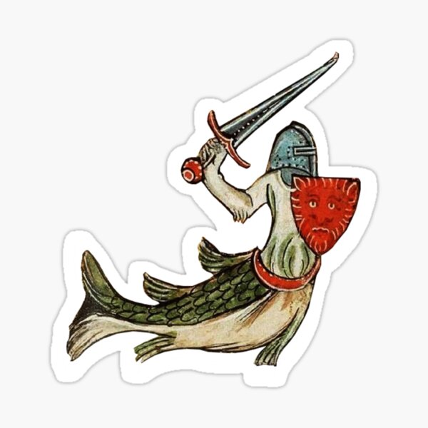 Item preview, Medieval Creature: Fish Knight designed and sold by Demonik-Art.