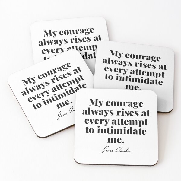 Item preview,  Pride and Prejudice - My courage always rises quote - Jane Austen designed and sold by elliebart.