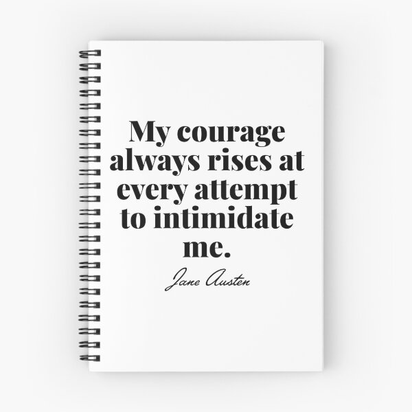 Item preview,  Pride and Prejudice - My courage always rises quote - Jane Austen designed and sold by elliebart.