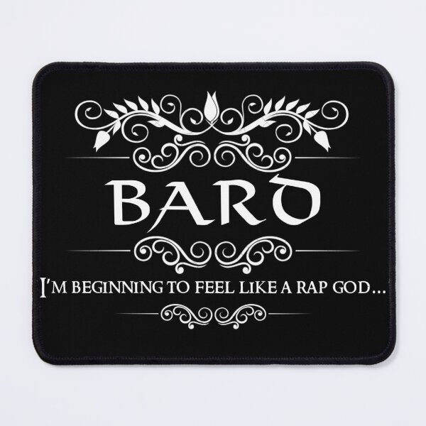 Item preview, "Rap God" DnD Bard Quote designed and sold by ToplineDesigns.
