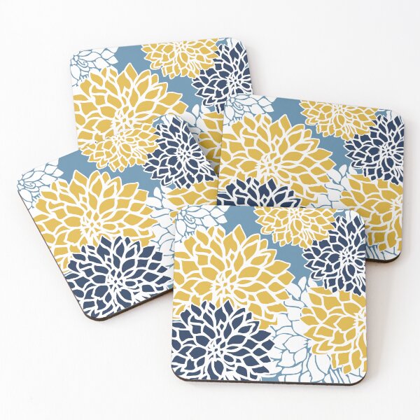 Artikelvorschau, Flower Blooms, Yellow and Blue entworfen und verkauft von meggydesigns.