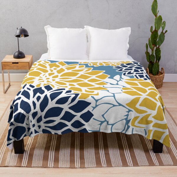 Artikelvorschau, Flower Blooms, Yellow and Blue entworfen und verkauft von meggydesigns.