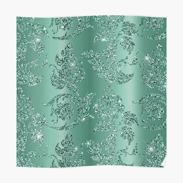 "Mint Green Trendy Glitter 2 Trendy Green Glitter Texture Mint