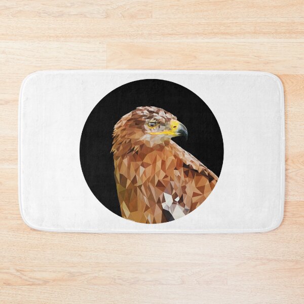 Item preview, Eagle Lowpoly Black Background Circle Shape designed and sold by xP42.