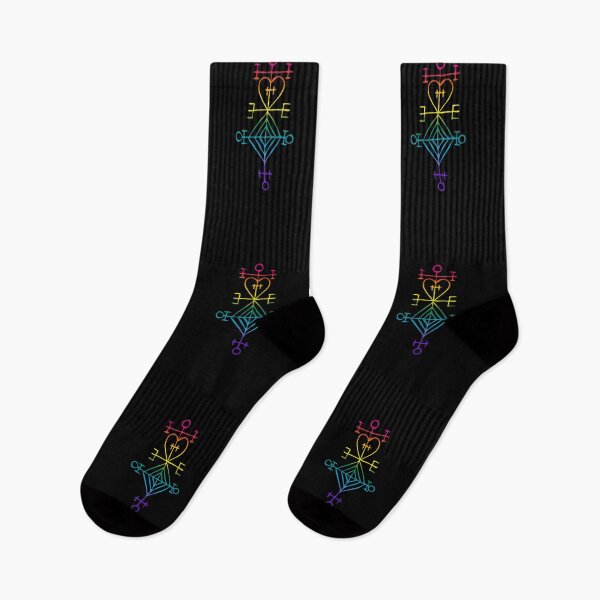 Item preview, Rainbow, Astarstafur, Iceland, Love Charm, Sigil, Rune, Symbol, Pride Flag, LGBT, LGBTQ, LGBTQIA, LGBTQIA+, Community designed and sold by nitty-gritty.