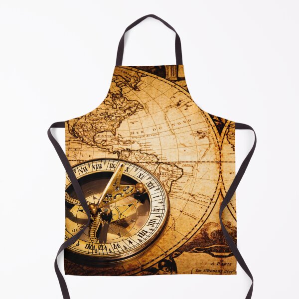 Item preview, Vintage Beautiful Abstract Old Compass and Rope on Vintage Map 1752 designed and sold by Bold Dark savage.