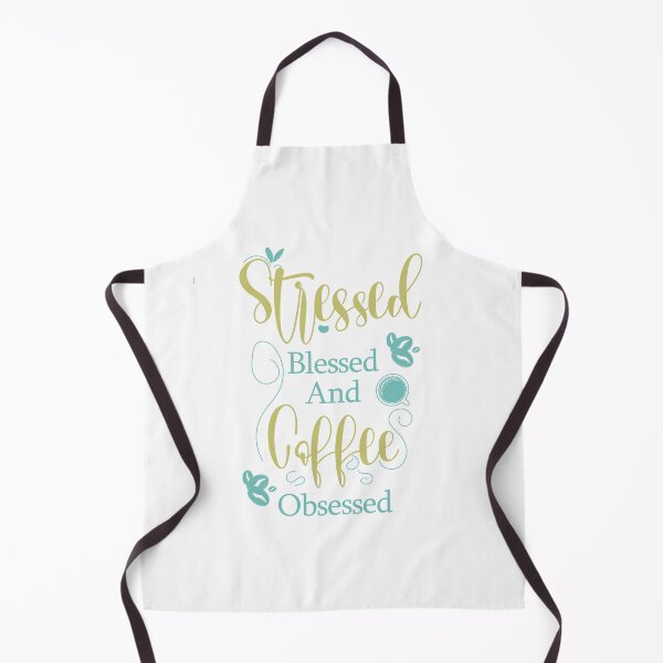 Item preview, stressed blessed and coffee obsessed designed and sold by lefdaouired.