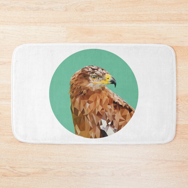 Item preview, Eagle Lowpoly Turquoise Background Circle Shape designed and sold by xP42.