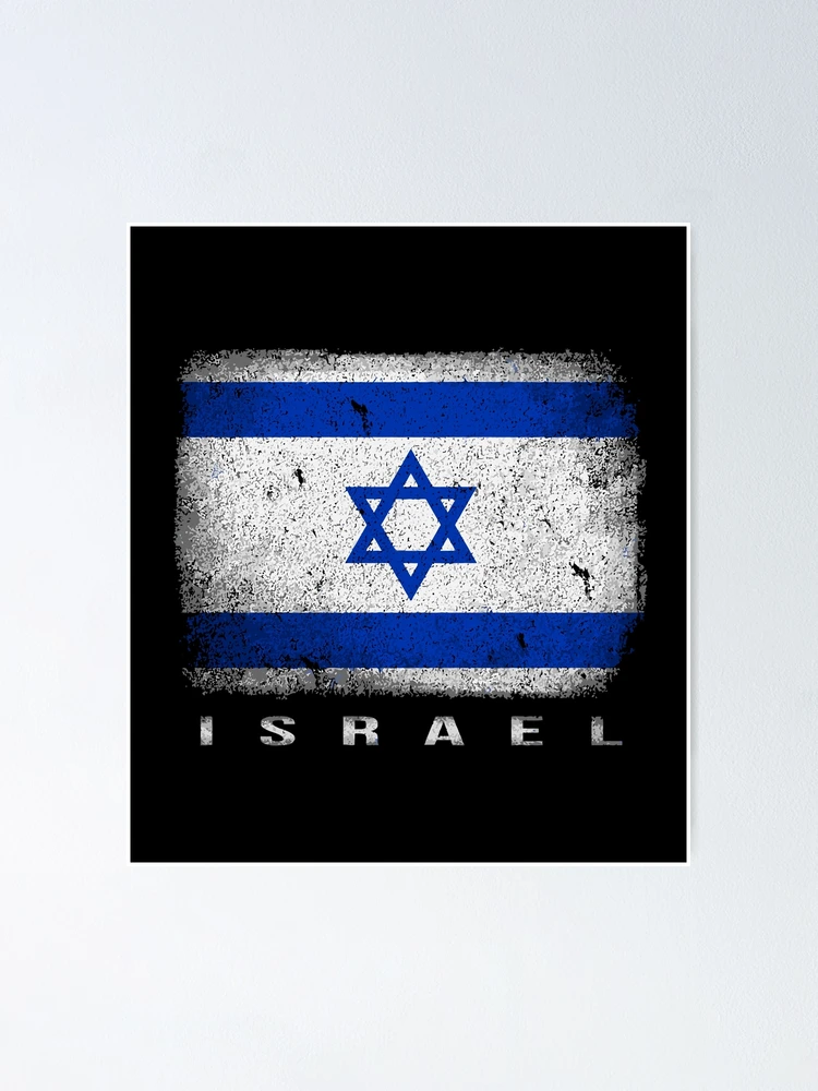 Israel flag flag used look Poster by GeogDesigns