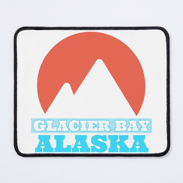 Artikelvorschau, Glacier Bay Alaska - Vintage Sun mit Bergen entworfen und verkauft von crickmonster.