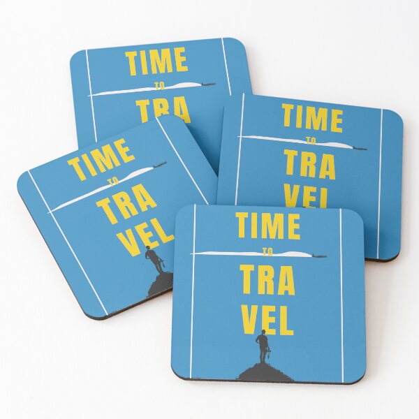 Item preview, Time To Travel Graphic Art In Blue-Yellow designed and sold by boholoc0.