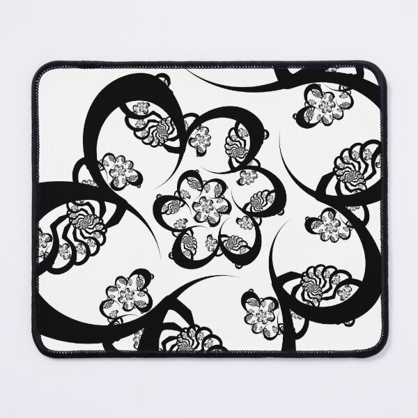 Item preview, Black and White Fractal Spiral designed and sold by Kelly Dietrich Mandala & Fractal Art.