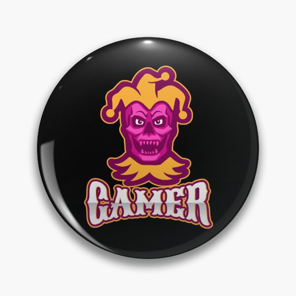 Item preview, Gamer with Scary Buffoon Skull designed and sold by PRIVARSHU.