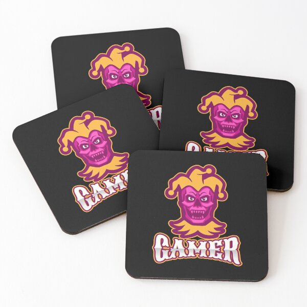 Item preview, Gamer with Scary Buffoon Skull designed and sold by PRIVARSHU.