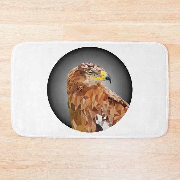 Item preview, Eagle Lowpoly Black White Background Circle Shape designed and sold by xP42.